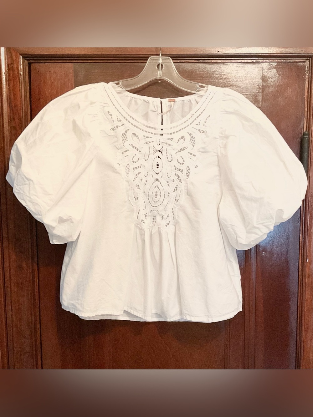 Free People Bardot Puff Sleeve Top - Picture 4 of 16